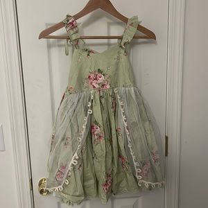 Dollcake green floral dress NWT